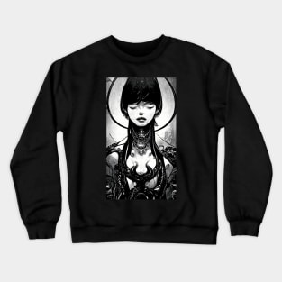 Supernatural Cyber Goth and the Occult Miracles that Follow Crewneck Sweatshirt